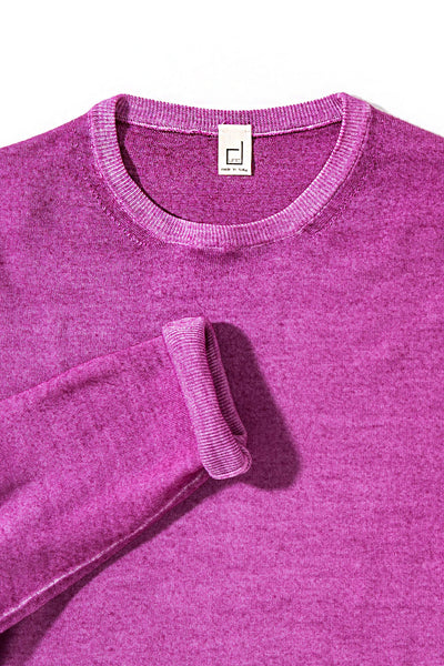 Dune Crosby Merino Sweater In Wine Mens - Sweaters