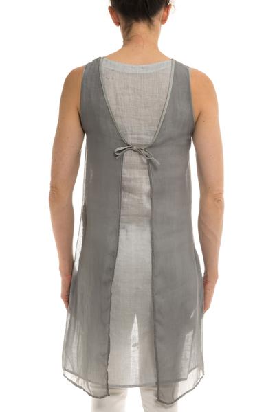 Dune Gobi Sleeveless Chiffon Tunic in Pearl Ladies - Blouses