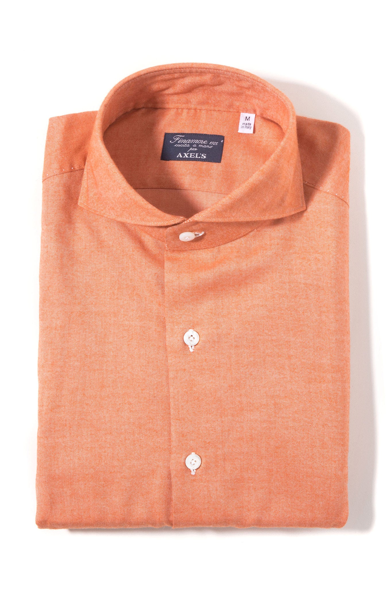 Merced In Orange | Mens - Shirts | Finamore Napoli