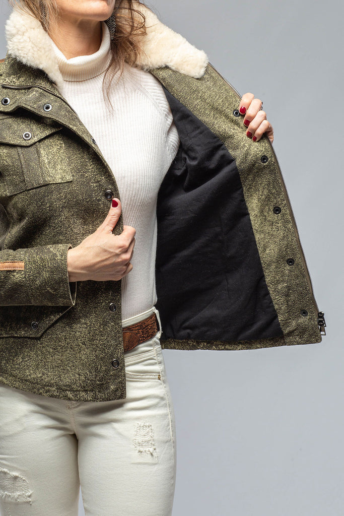 Quest Jacket In Vintage Green | Ladies - Outerwear - Leather
