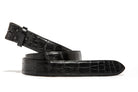Black Alligator Matte Strap | Belts And Buckles - Belts | Chacon