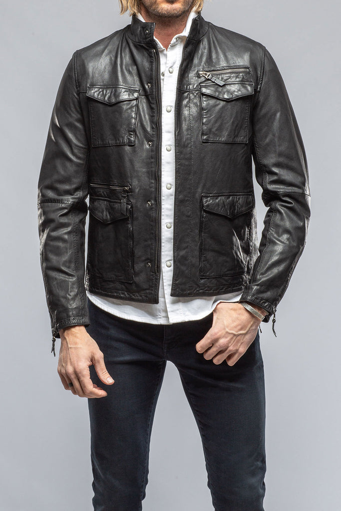 Nelson Field-Moto Jacket | Samples - Mens - Outerwear - Leather