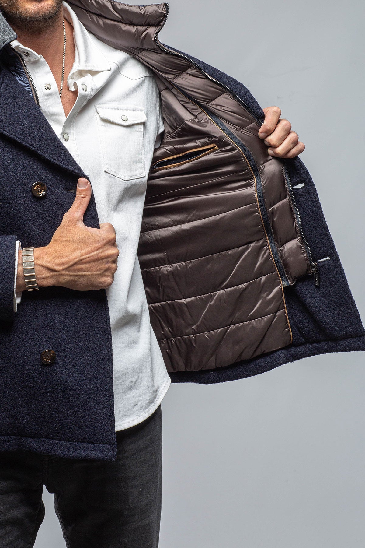 Nello Double Breasted Jacket | Warehouse - Mens - Outerwear - Cloth | Gimo's