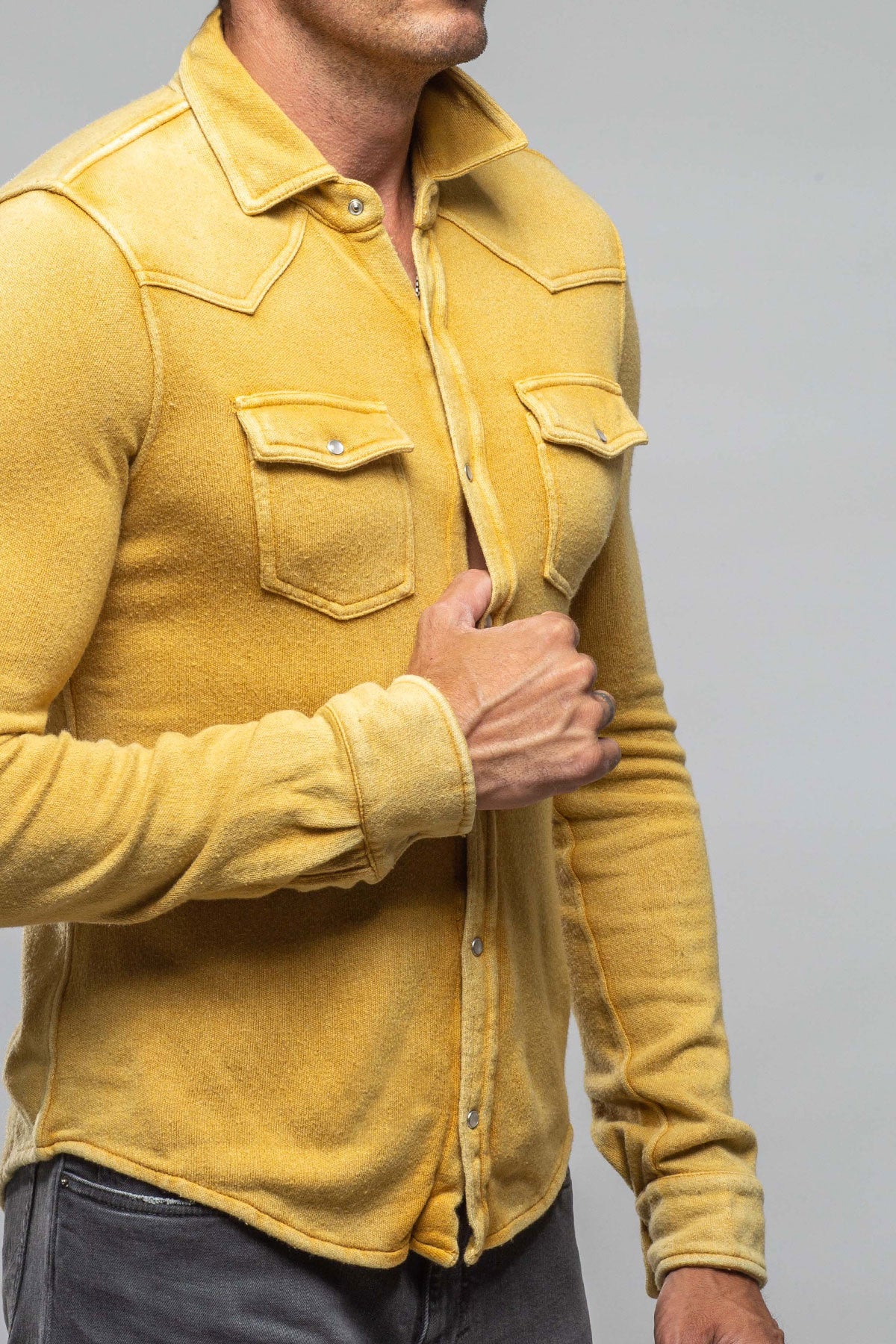 Mustard Yellow Denim Jacket for Men