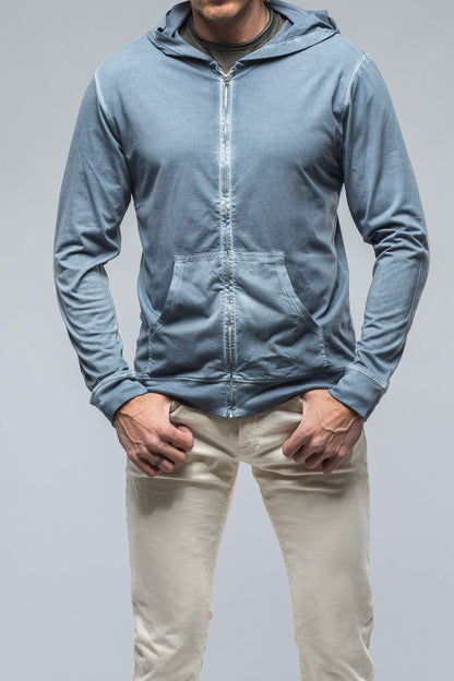 Georg Roth Pipeline Pima Cotton Hoodie in Capri Mens - Shirts - T-Shirts