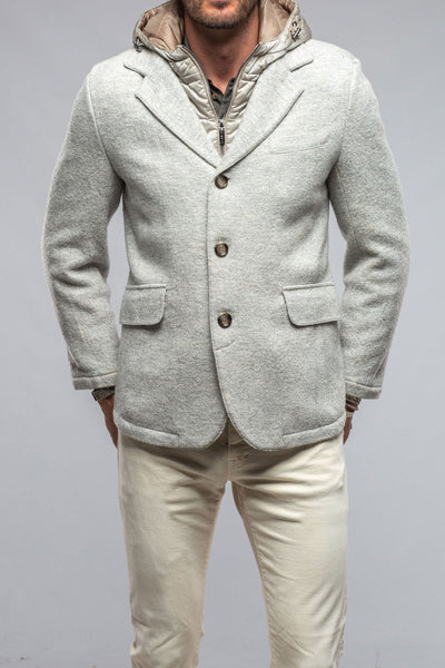 Gimo's Carmichael Wool/Mohair Jacket In Light Grey Warehouse - Mens - Outerwear - Cloth