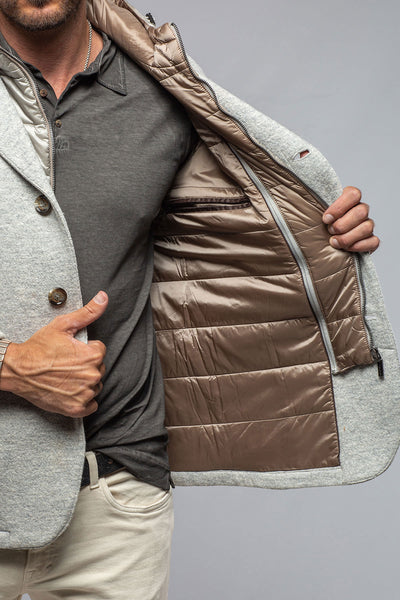 Gimo's Carmichael Wool/Mohair Jacket In Light Grey Warehouse - Mens - Outerwear - Cloth