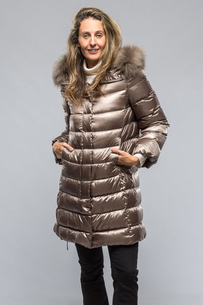 Gimo's Claire Metallic Long Puffer Samples - Ladies - Outerwear - Cloth