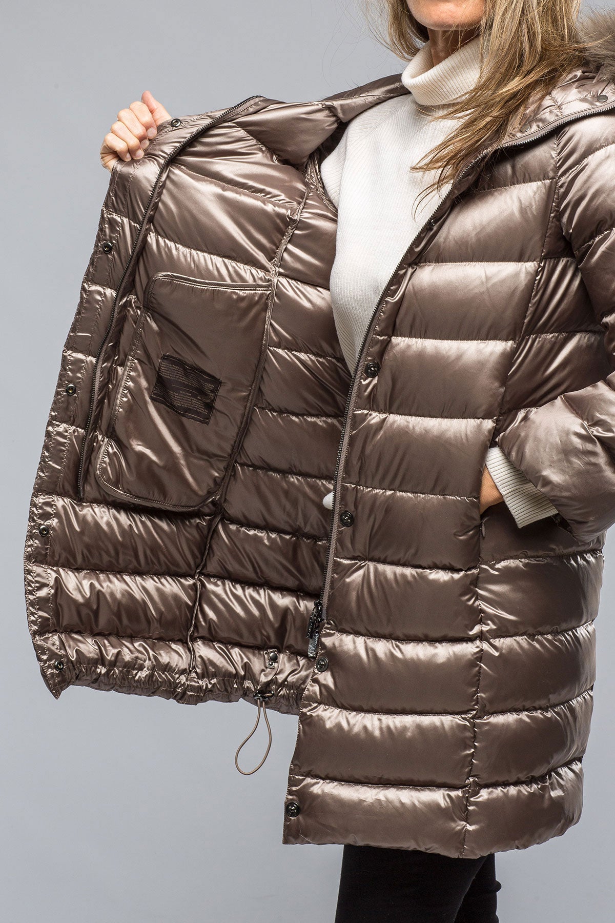 Gimo's Claire Metallic Long Puffer Samples - Ladies - Outerwear - Cloth