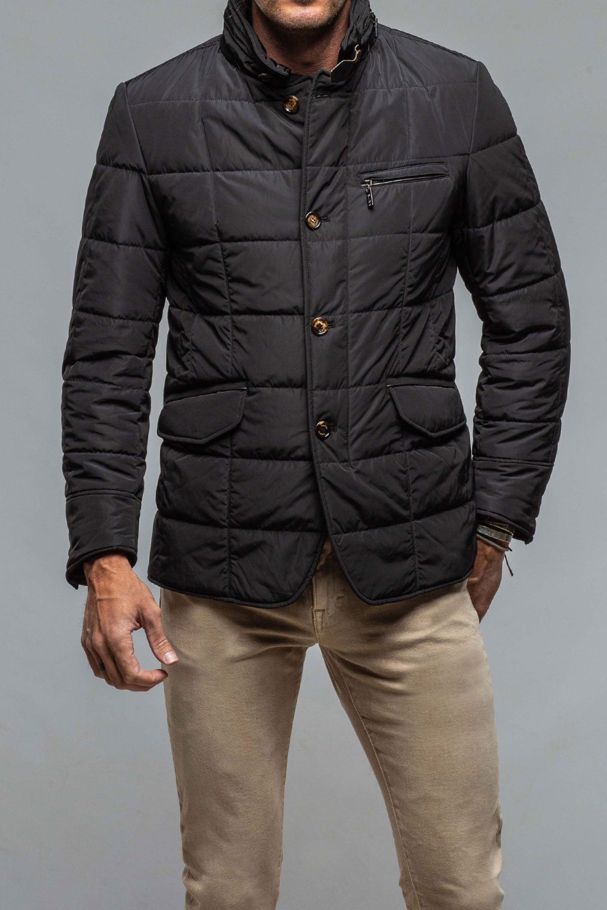 Gimo's Easton Quilted Jacket In Black Warehouse - Mens - Outerwear - Cloth