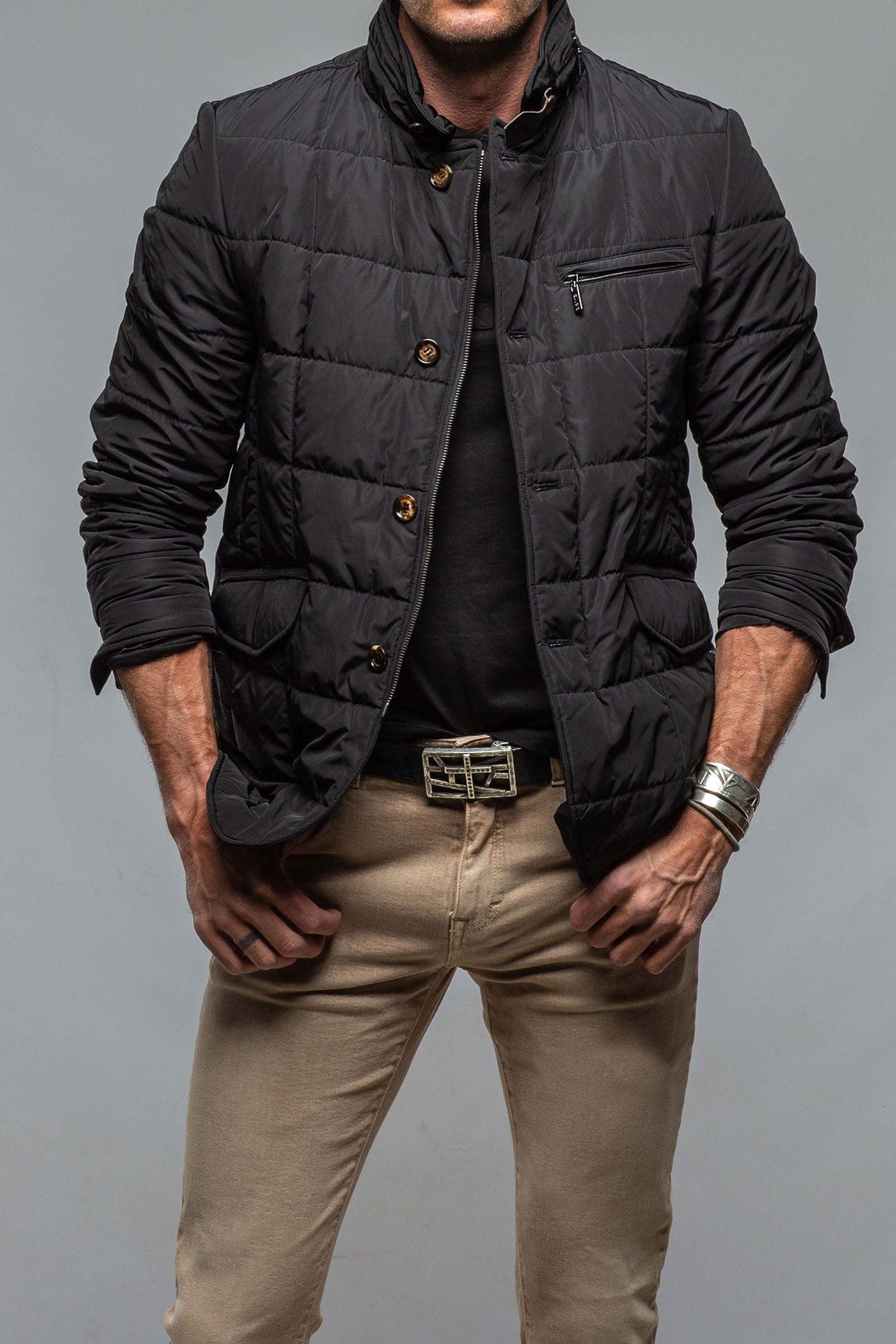 Gimo's Easton Quilted Jacket In Black Warehouse - Mens - Outerwear - Cloth