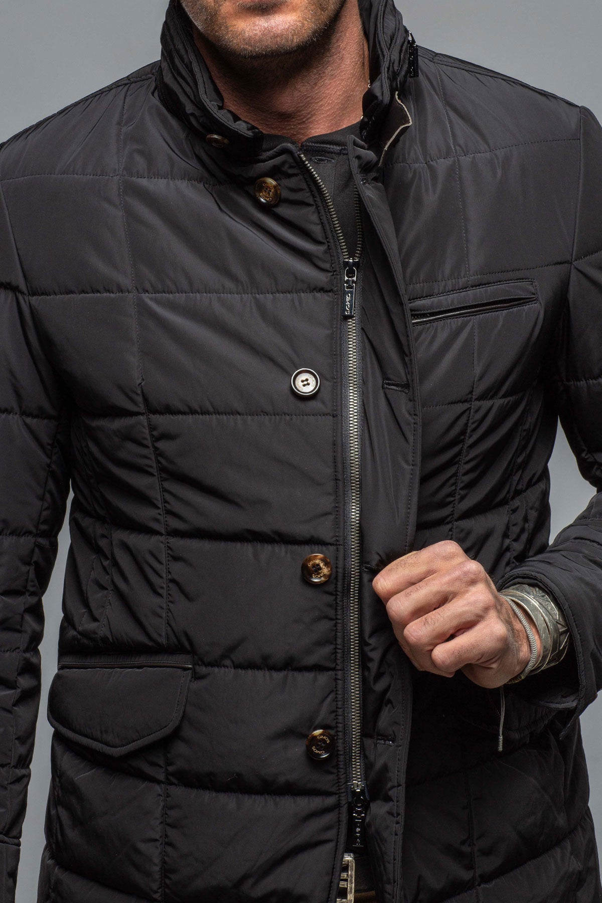 Gimo's Easton Quilted Jacket In Black Warehouse - Mens - Outerwear - Cloth