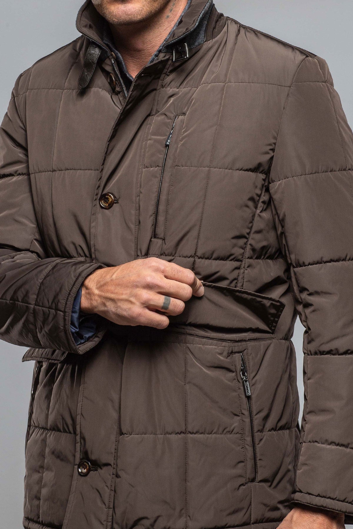 Gimo's Edison Quilted Jacket In Military Warehouse - Mens - Outerwear - Cloth
