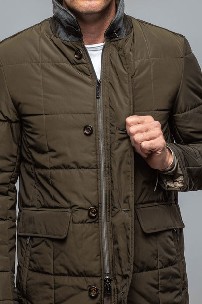Gimo's Edison Quilted Jacket In Olive Warehouse - Mens - Outerwear - Cloth