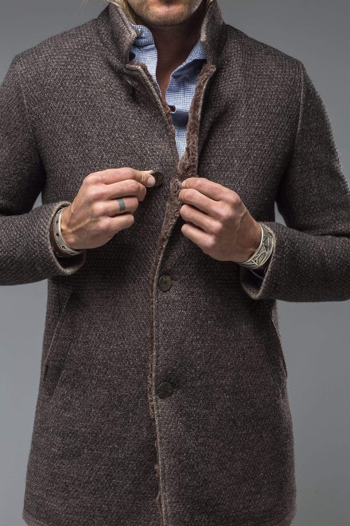 Grays Knit Coat | Warehouse - Mens - Outerwear - Overcoats | Gimo's