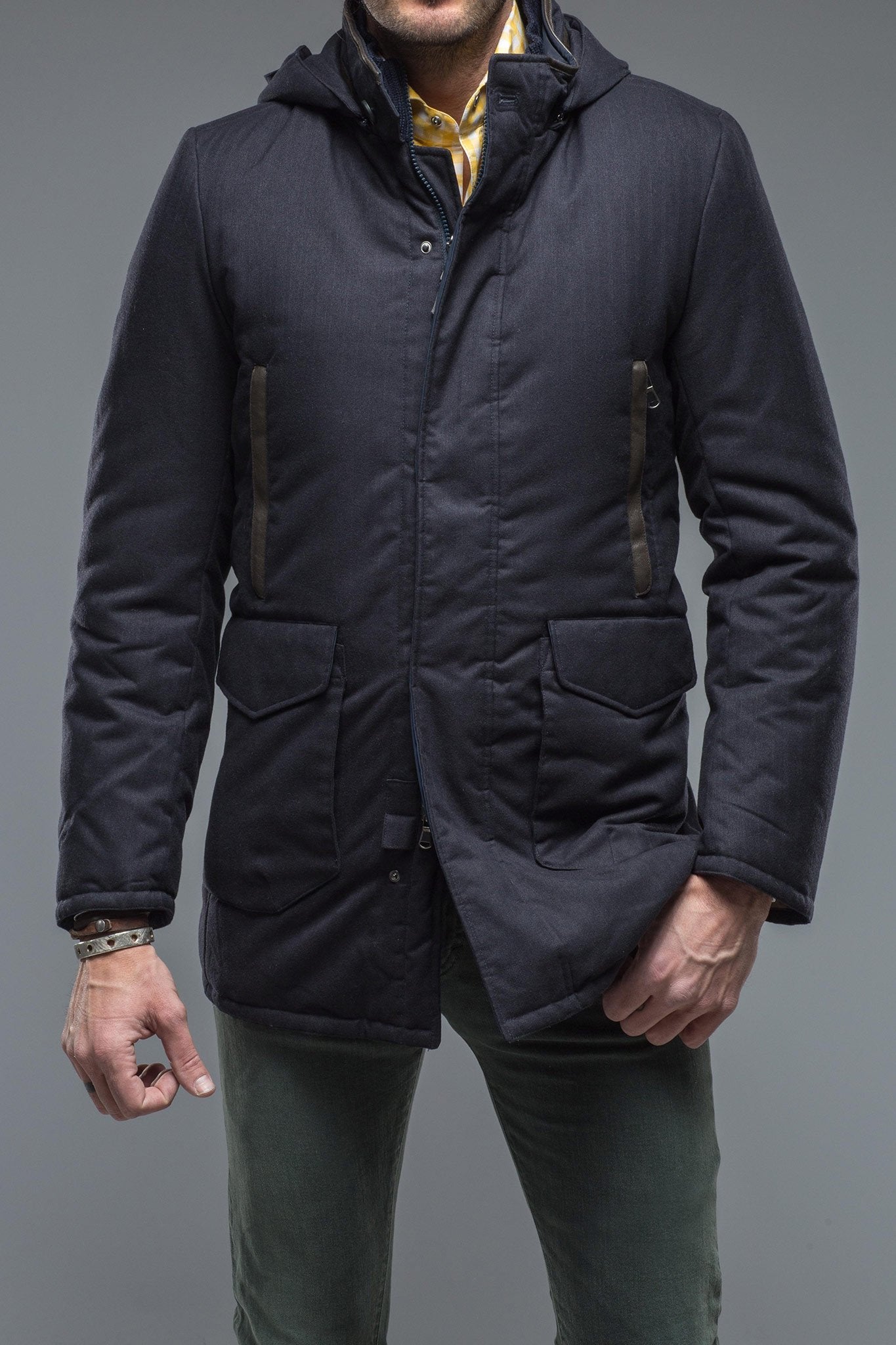 Gimo's Kipling Coat In Navy Warehouse - Mens - Outerwear - Cloth