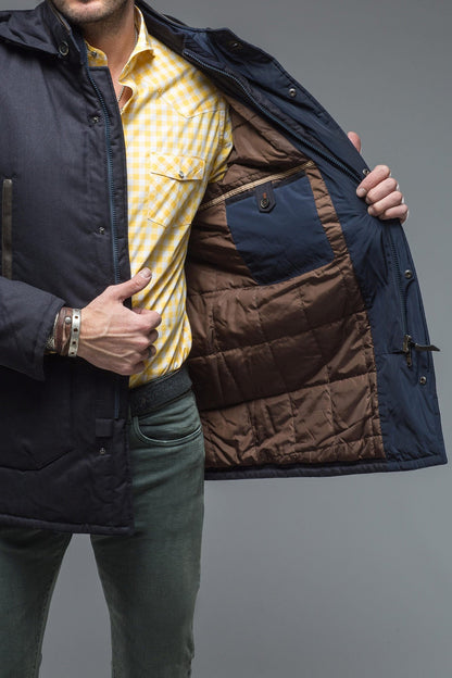 Gimo's Kipling Coat In Navy Warehouse - Mens - Outerwear - Cloth