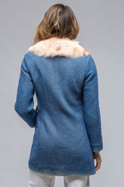 Gimo's Poppy Long Garment Dyed Coat In Blue Warehouse - Ladies - Outerwear - Cloth