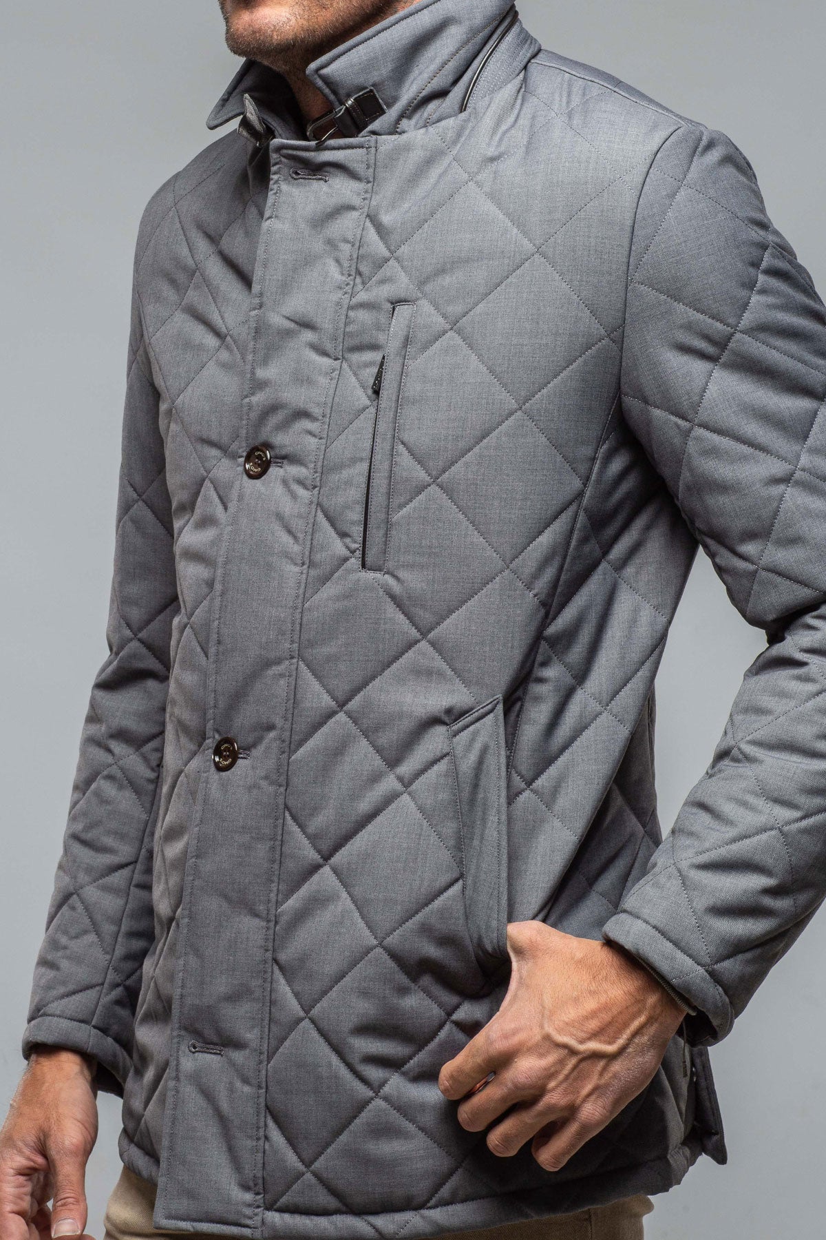 Gimo's Rochester Chelsea Jacket In Grey Warehouse - Mens - Outerwear - Cloth