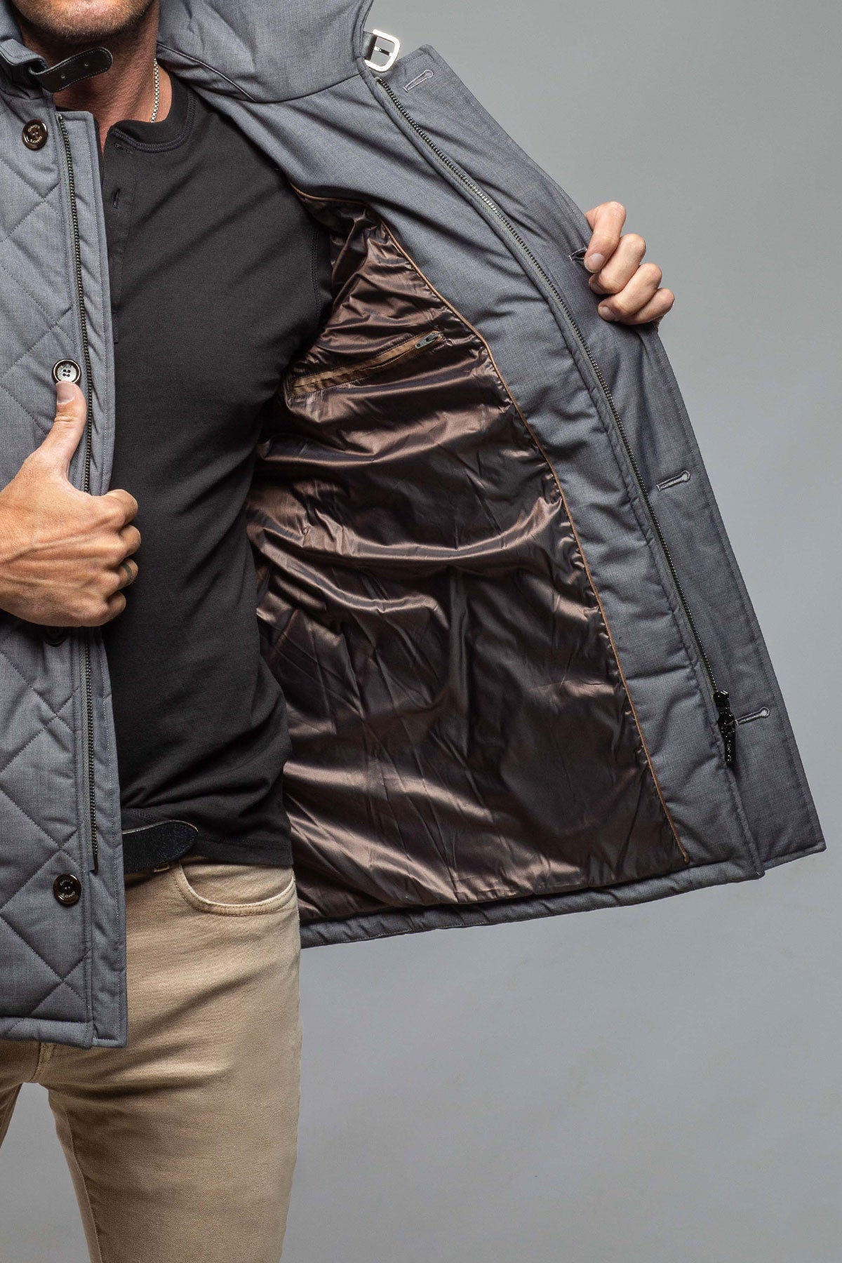 Gimo's Rochester Chelsea Jacket In Grey Warehouse - Mens - Outerwear - Cloth