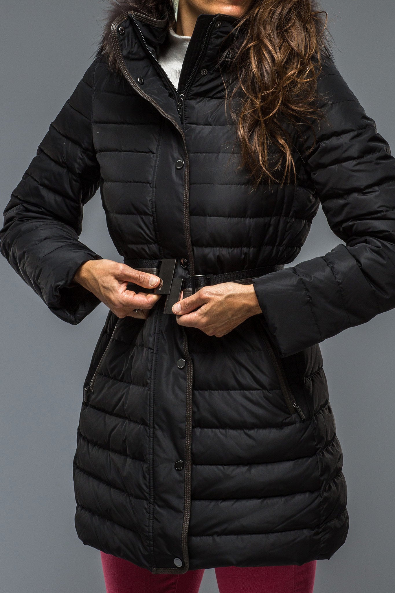 Gimo's Thalia Long Goose Down Coat In Black Warehouse - Ladies - Outerwear - Cloth