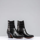 Crocodile Zorro In Black | Ladies - Cowboy Boots | Stallion Boots