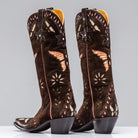 Mariposas Gallegos in Suede-Espresso-7 | Ladies - Cowboy Boots | Stallion Boots