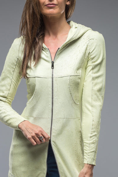 Roncarati Long Vespa Rough Out Suede Hoodie Ladies - Outerwear - Leather