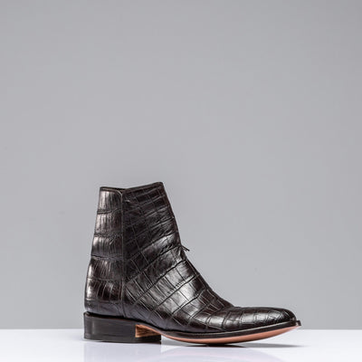 Stallion Boots Chocolate Crocodile Chelsea Boots Mens - Cowboy Boots