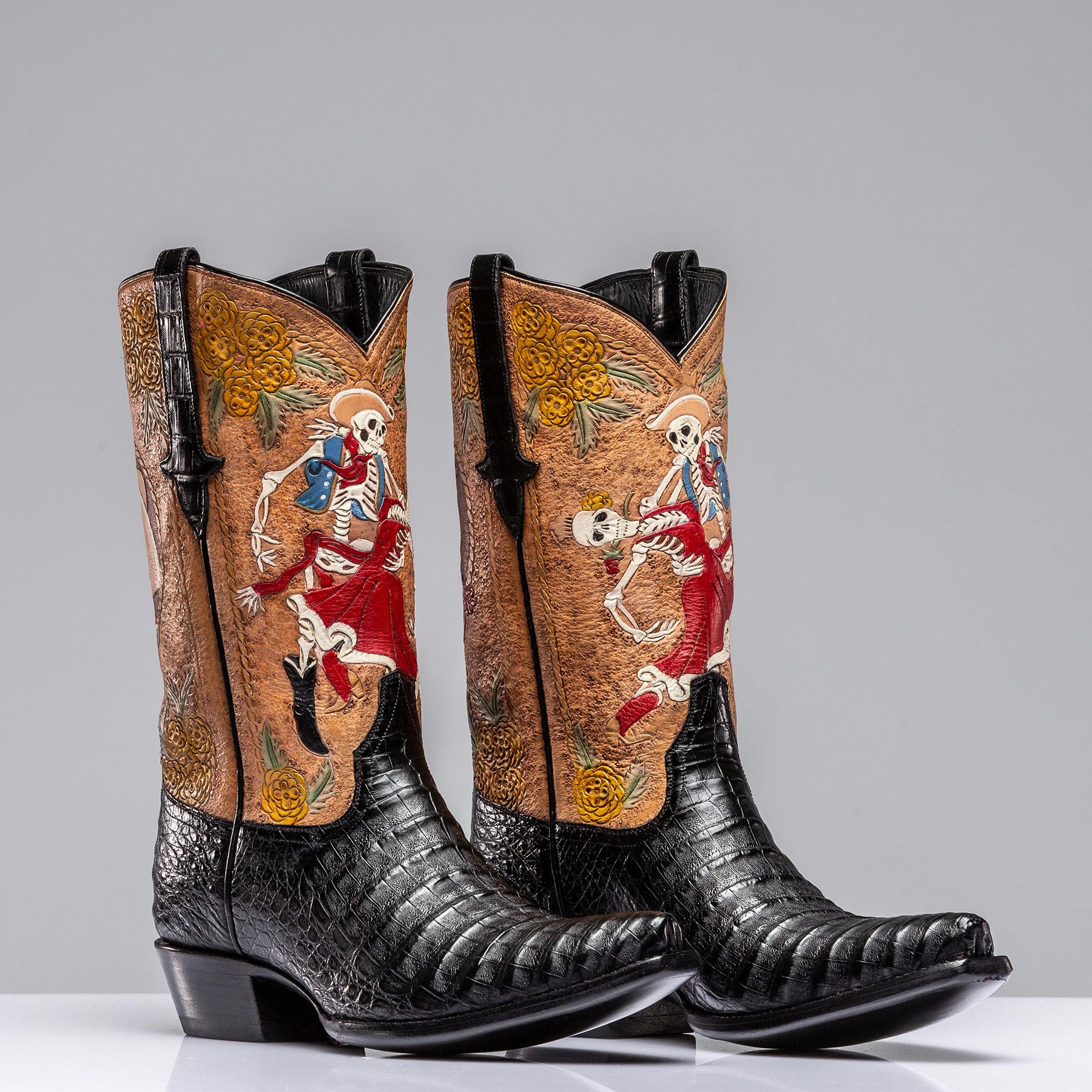 Stallion Boots Day of the Dead Boots Mens - Cowboy Boots