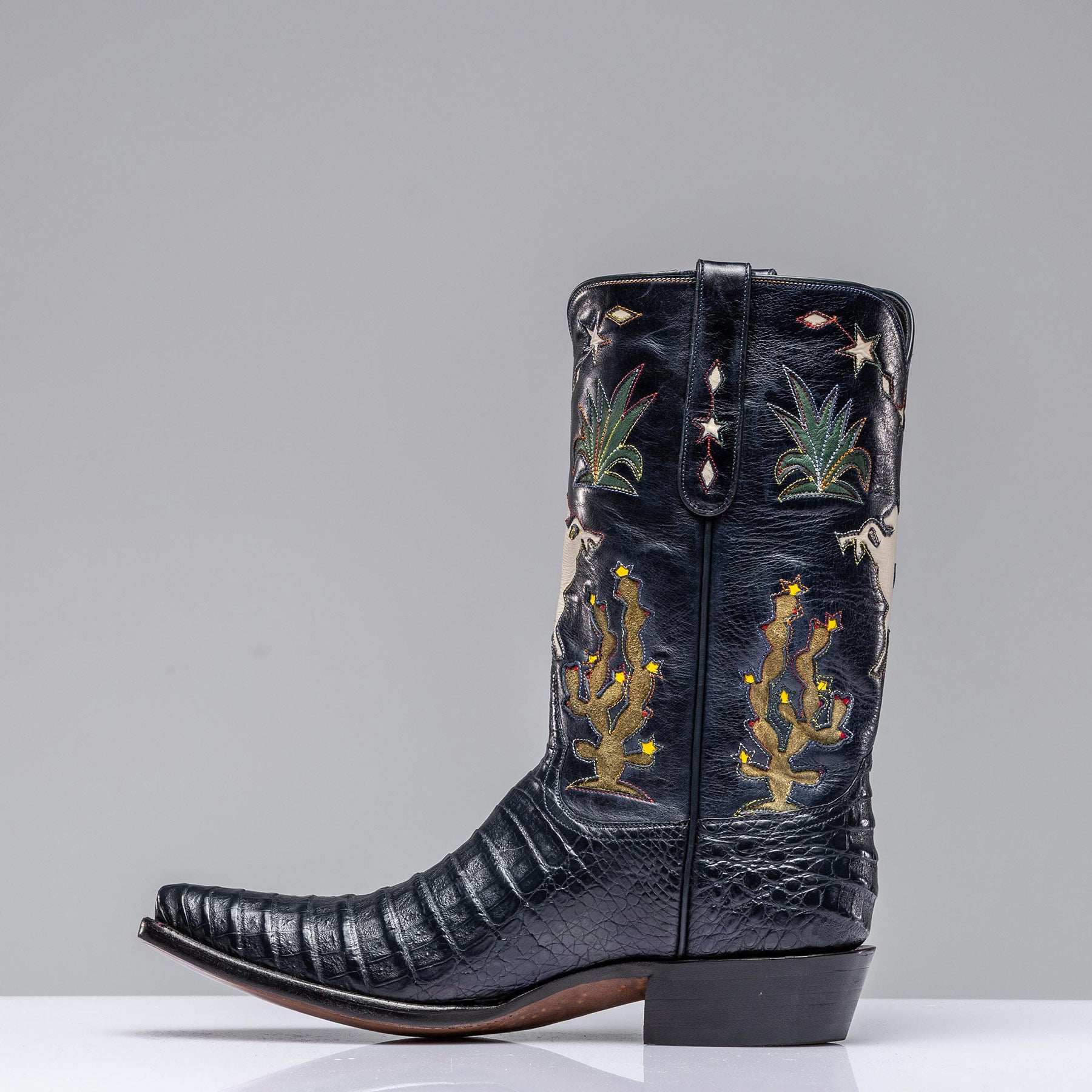 Stallion Boots Stallion Cactus Inlay Mens - Cowboy Boots