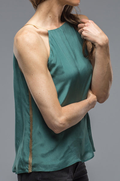 T.ba Pavlova Halter Top In Duck Blue Ladies - Blouses