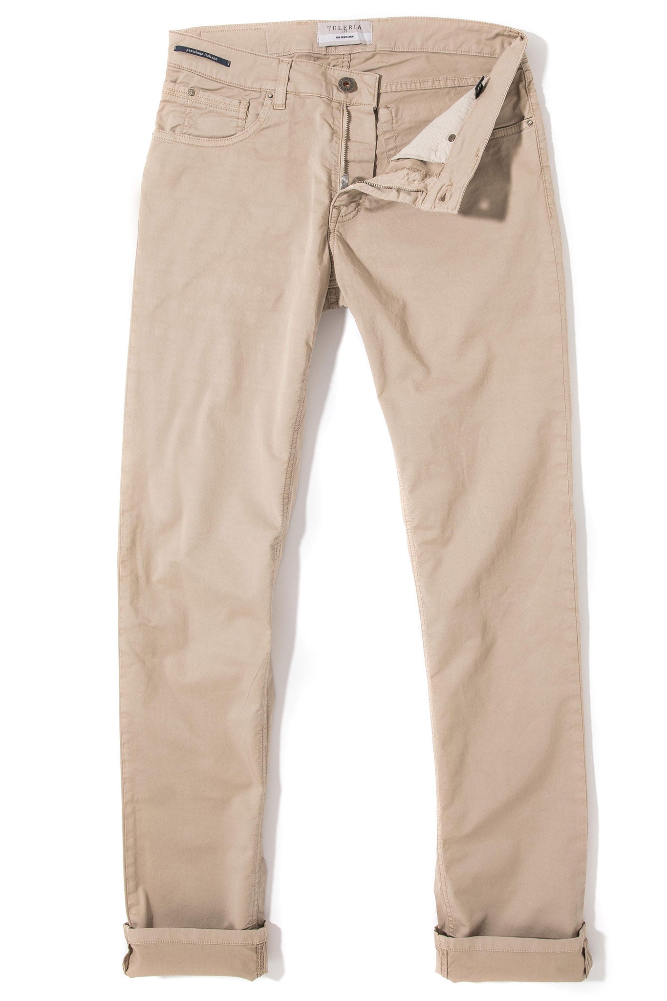 Teleria Zed Fowler Ultralight Performance Pant In Beige Mens - Pants - 5 Pocket
