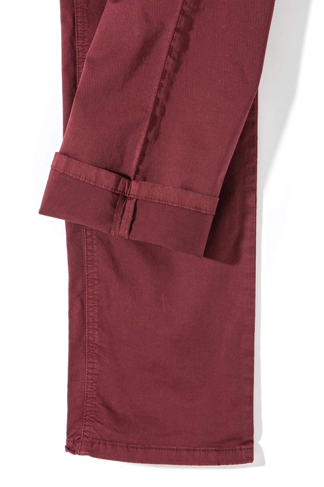 Teleria Zed Fowler Ultralight Performance Pant In Bordeaux Mens - Pants - 5 Pocket