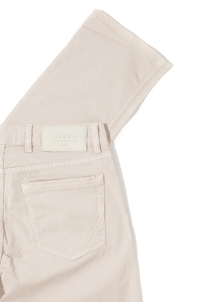 Teleria Zed Fowler Ultralight Performance Pant In Ecru Mens - Pants - 5 Pocket