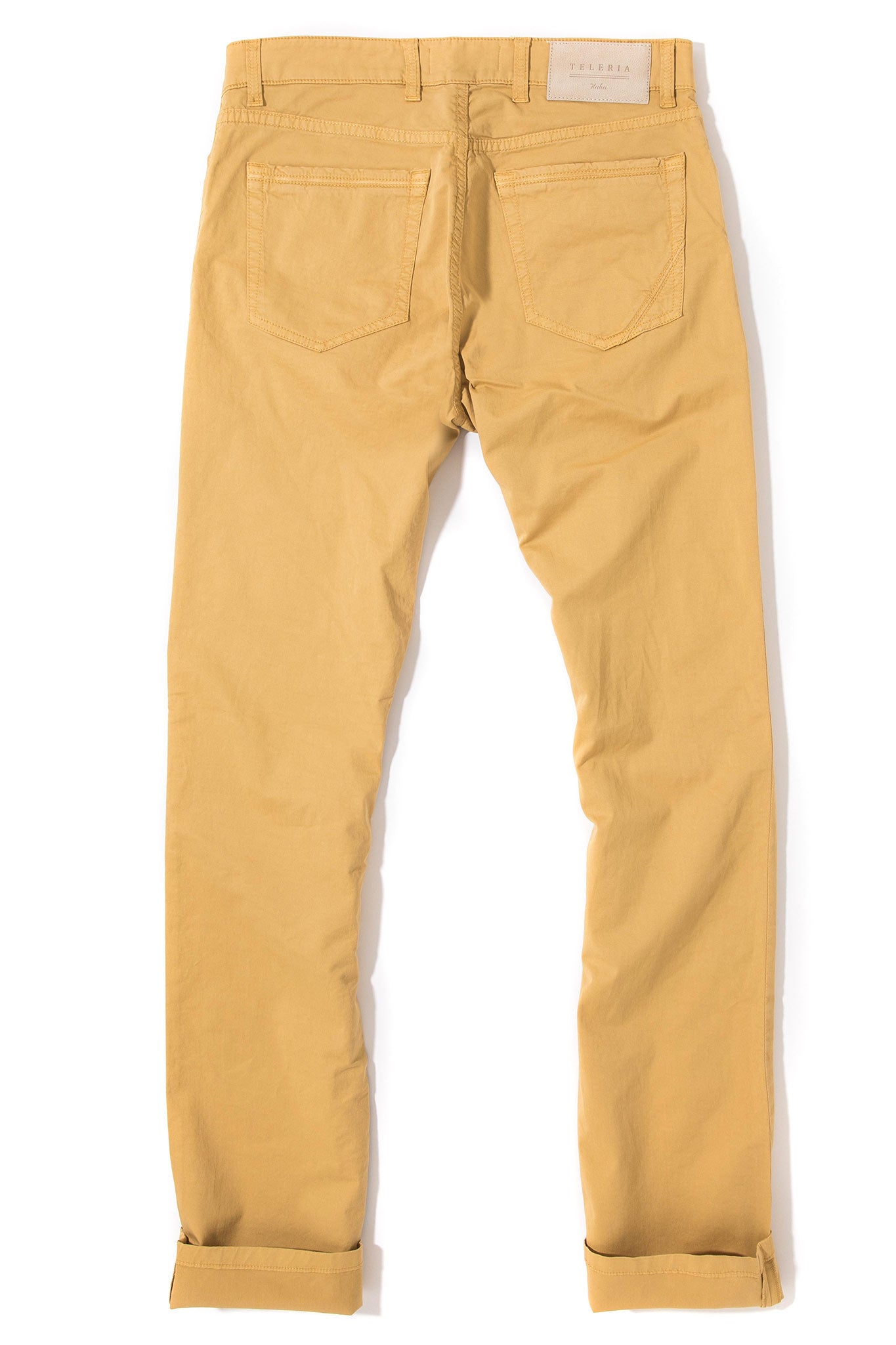 Teleria Zed Fowler Ultralight Performance Pant In Mango Mens - Pants - 5 Pocket