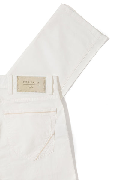 Teleria Zed Fowler Ultralight Performance Pant In Off White Mens - Pants - 5 Pocket