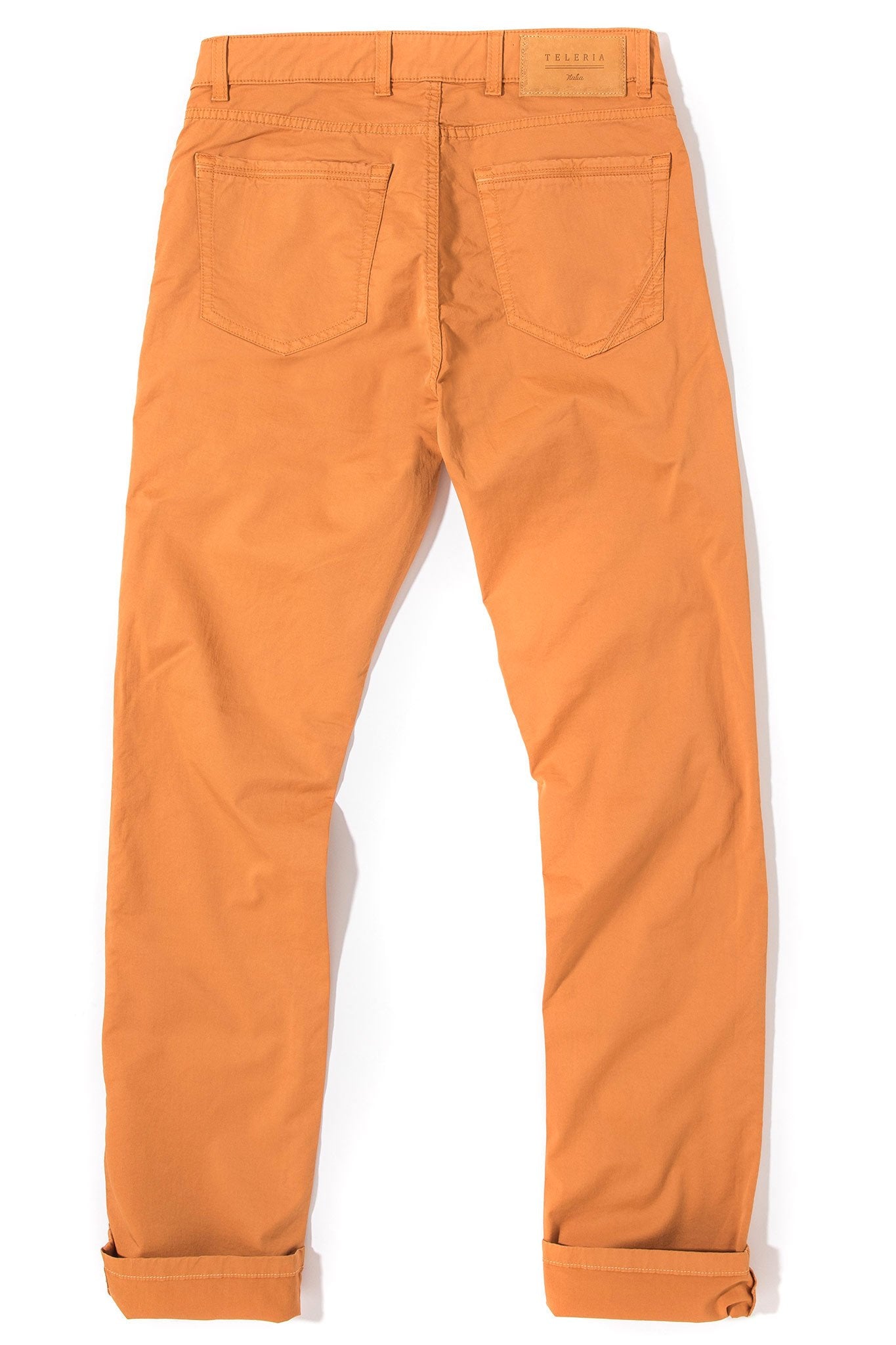 Fowler Ultralight Stretch 5 Pocket In Orange | Mens - Pants - 5 Pocket | Teleria Zed