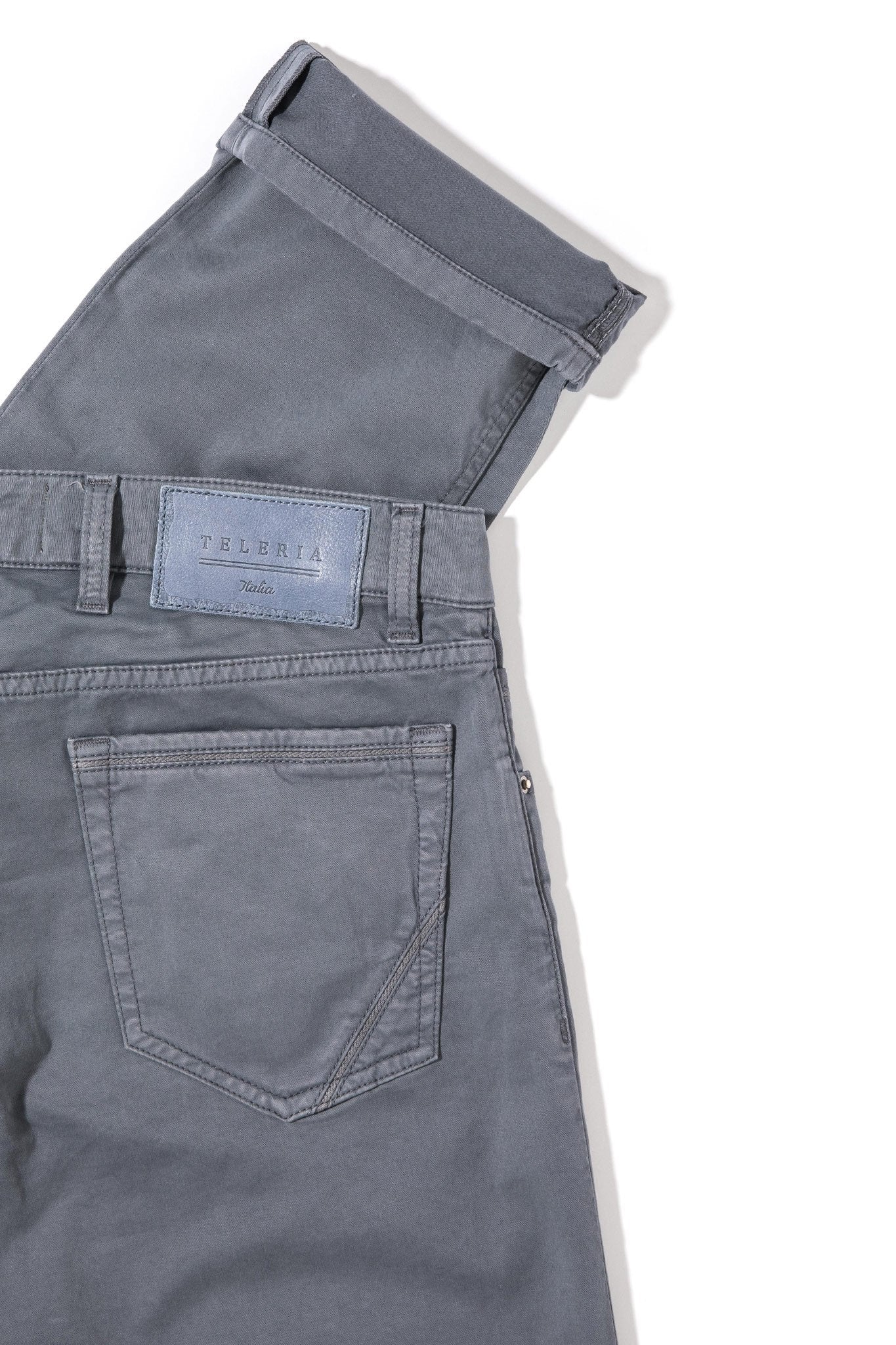 Teleria Zed Gunnison 5 Pocket In Acciaio Mens - Pants - 5 Pocket