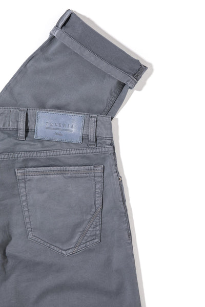 Teleria Zed Gunnison 5 Pocket In Acciaio Mens - Pants - 5 Pocket