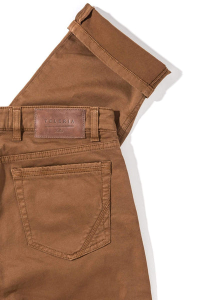 Teleria Zed Gunnison 5 Pocket Twill In Ruggine Mens - Pants - 5 Pocket