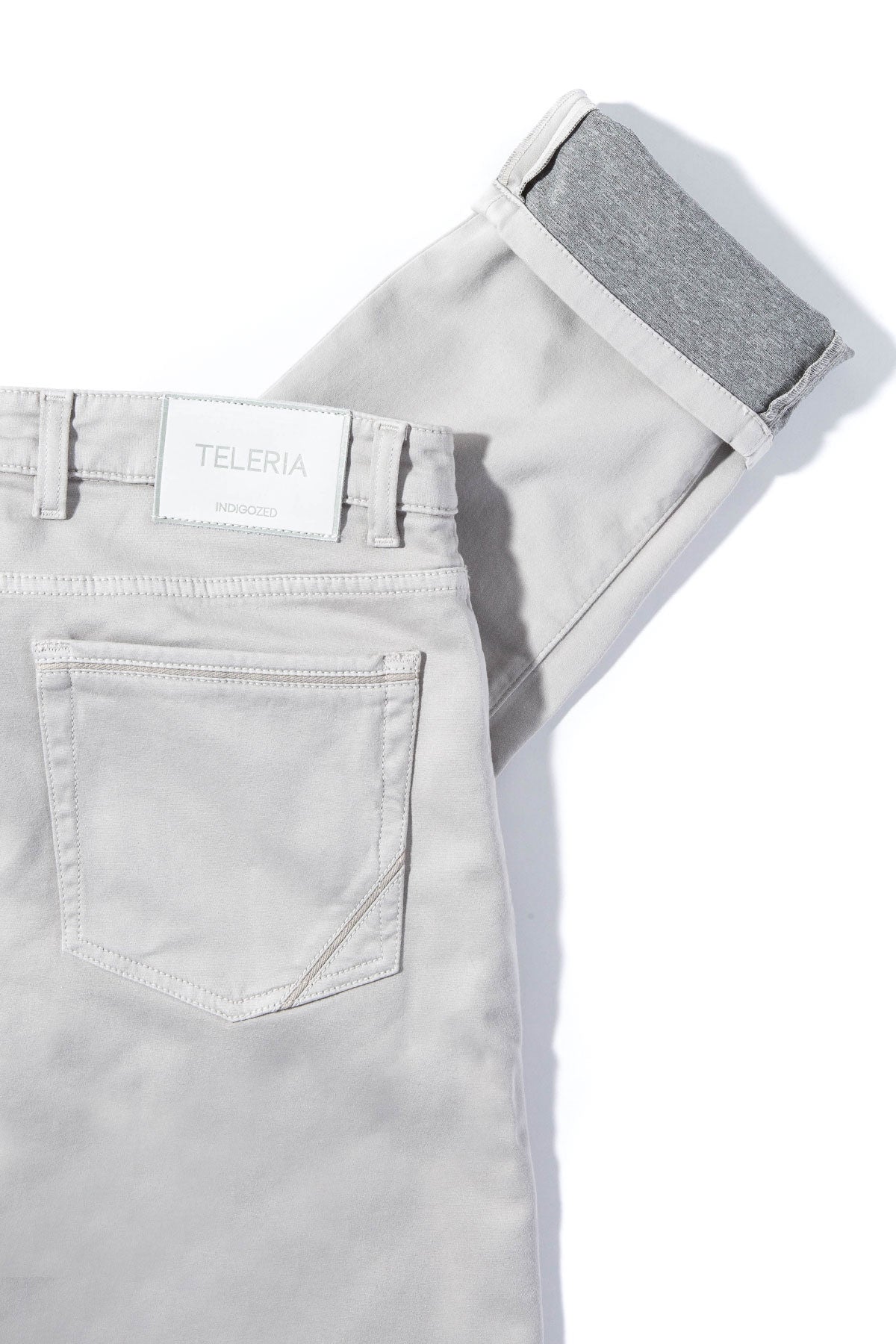 Teleria Zed Stratton 5 Pocket Stretch Cotton In Sasso Mens - Pants - 5 Pocket