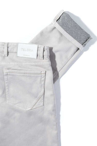 Teleria Zed Stratton 5 Pocket Stretch Cotton In Sasso Mens - Pants - 5 Pocket