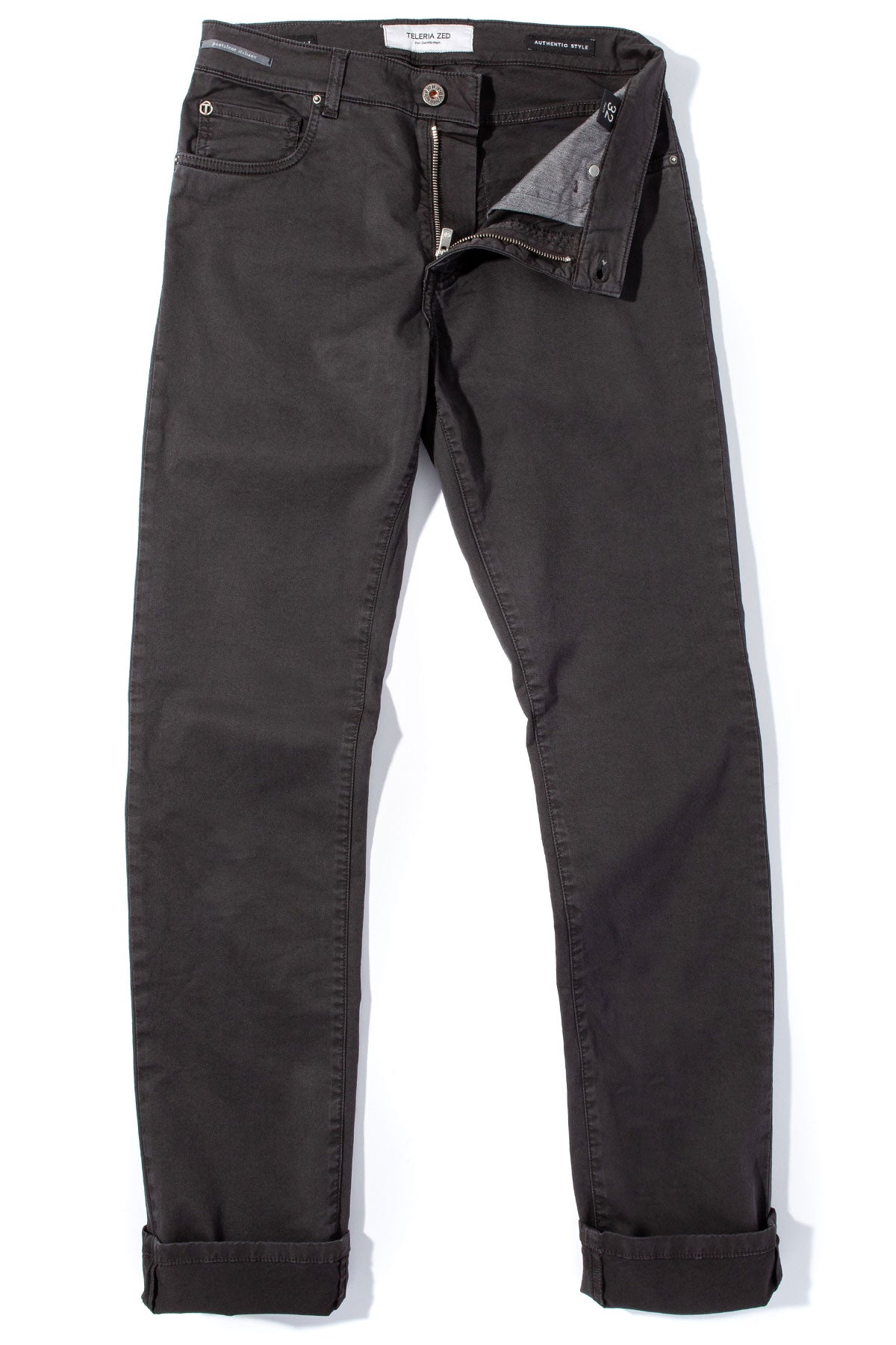 Teleria Zed Summit 5-Pocket Cotton Twill In Antracite Mens - Pants - 5 Pocket