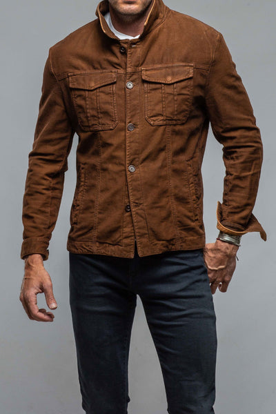 Trace Overdyed Moleskin Overshirt | Mens - Outerwear - Overshirts | Teleria Zed