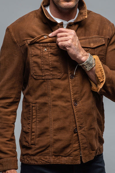 Trace Overdyed Moleskin Overshirt | Mens - Outerwear - Overshirts | Teleria Zed