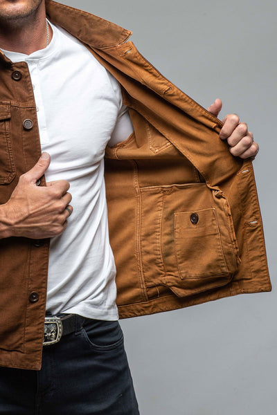 Trace Overdyed Moleskin Overshirt | Mens - Outerwear - Overshirts | Teleria Zed