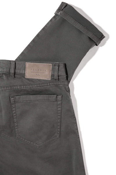Teleria Zed Yuma Soft Touch In Antracite Mens - Pants - 5 Pocket