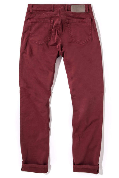 Yuma Soft Touch In Bordeaux | Mens - Pants - 5 Pocket | Teleria Zed