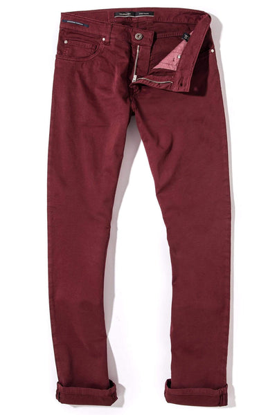 Teleria Zed Yuma Soft Touch In Bordeaux Mens - Pants - 5 Pocket